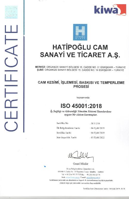 HATIPOGLU CAM 45001 2018 TR