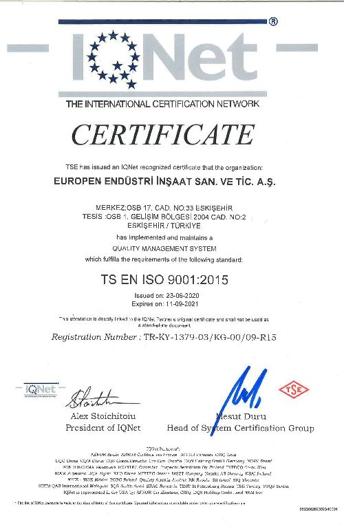 TSE ISO EN 9001 - 4